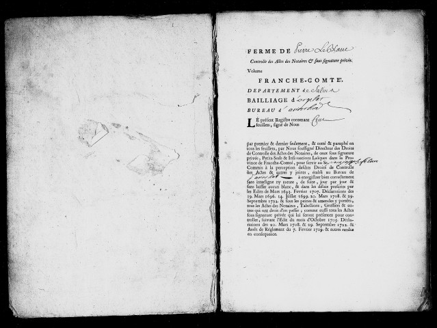 Registre du 1er octobre 1744 au 22 septembre 1745