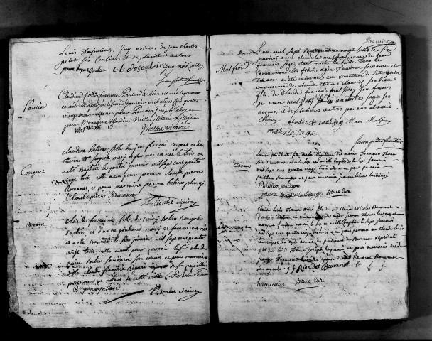 Baptêmes, mariages, sépultures 1er janvier-24 décembre 1783