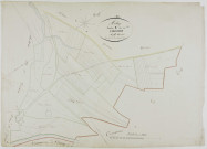 Molay, section B, les Parcours, feuille 1.géomètre : Poux
