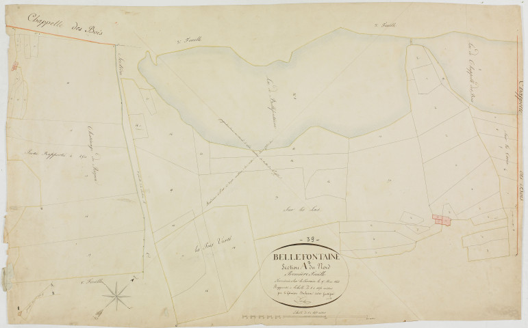 Bellefontaine, section A, le Nord, feuille 1.géomètre : Duchesne cadet