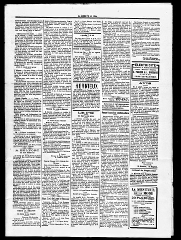 La Liberté du Jura et de la Franche-Comté. 1er semestre 1911.