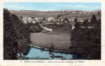 Pont-de-la-Chaux (Jura). 4. Panorama vu des chambres de l'hôtel. Pont-de-la-Chaux, Hôtel des lacs, GEORGEL.