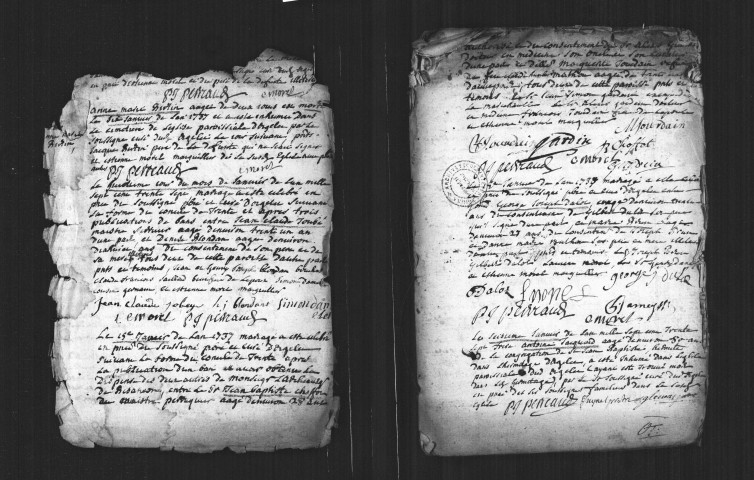 Baptêmes, mariages, sépultures.