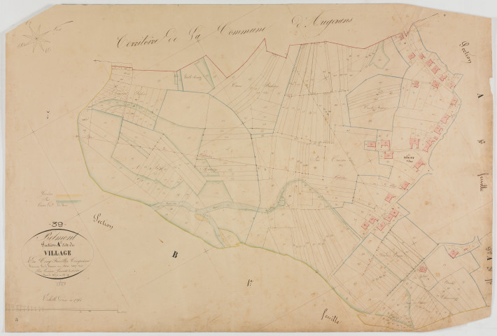 Belmont, section A, le Village, feuille 5.géomètre : Lamare