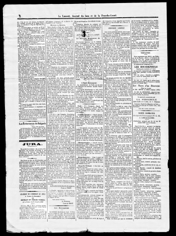 La Liberté du Jura et de la Franche-Comté. 1887.
