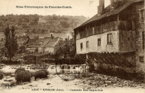 Sites pittoresques de Franche Comté. Arbois (Jura). 1314. La cascade des Capucins. Besançon, C. Lardier.
