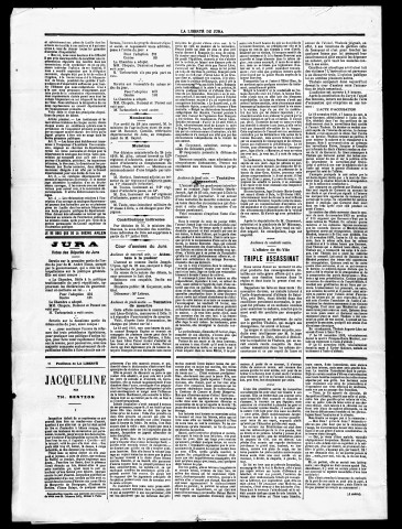 La Liberté du Jura et de la Franche-Comté. 2ème semestre 1910.