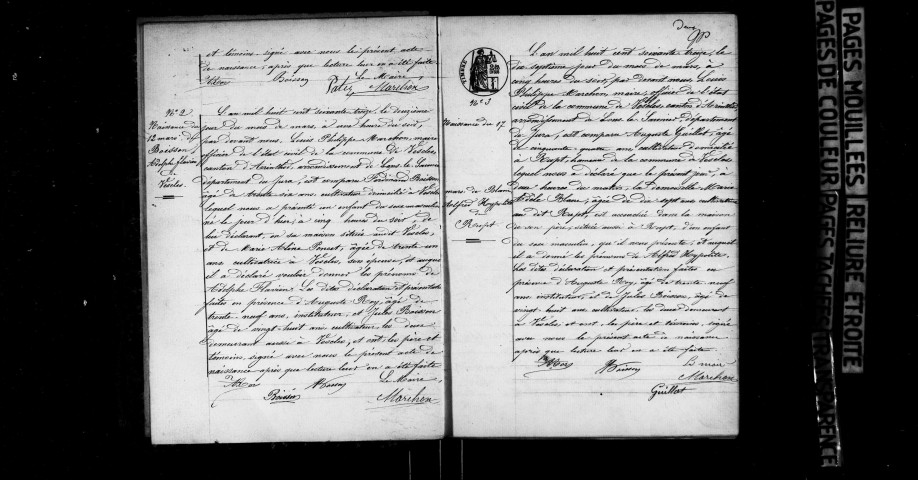 Naissances, décès.