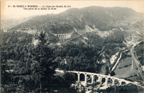 Morez (Jura). 14. De Morez à Morbier, la ligne de chemin de fer, vue prise de la Roche au Dade.