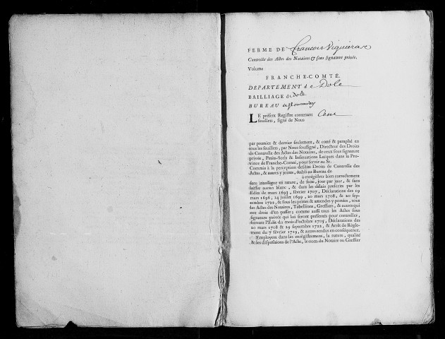 Registre du 26 novembre 1752 au 15 novembre 1755