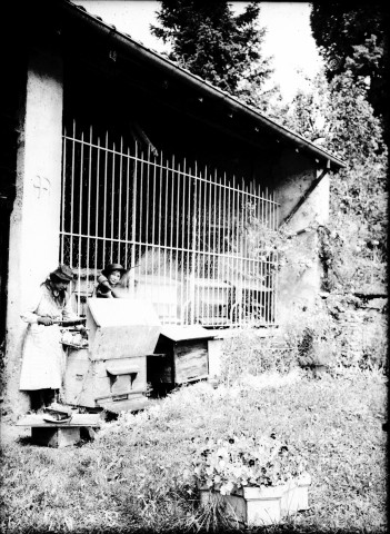 Femmes nettoyant des ruches