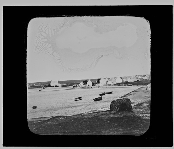 Reproduction d'une vue de la plage d'Argenton.