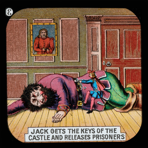 Reproduction d'une illustration du conte "Jack le tueur de géants", vue 3/8.