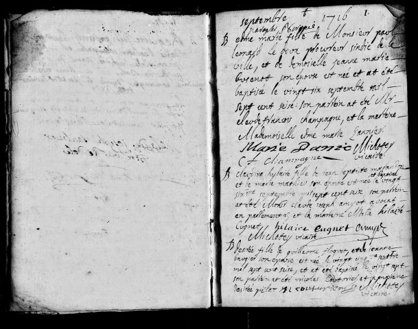 Baptêmes, mariages, sépultures.