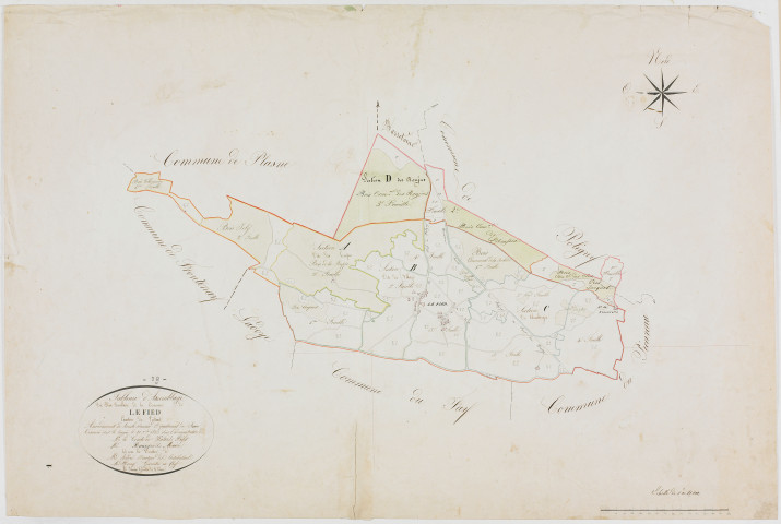 Fied (Le), tableau d'assemblage.géomètre : Jannin