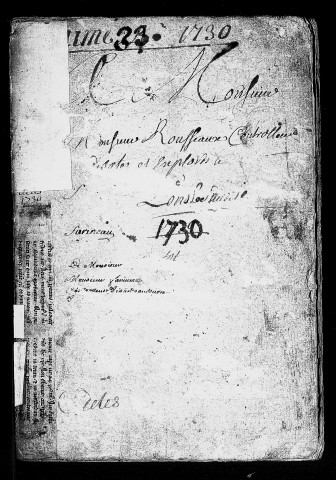 Registre du 10 juin 1730 au 5 novembre 1730