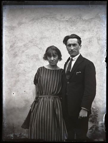 Portrait de Renée Vareille et Jean Rameaux.