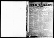 L'Union républicaine du Jura. 1884.