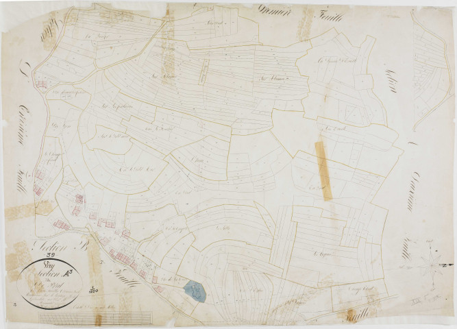 Viry, section A, Prat, feuille 3.géomètre : Renardet