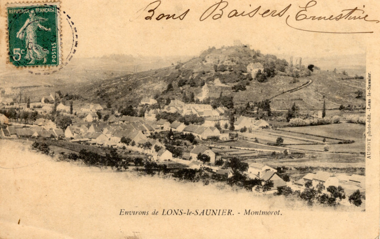 Montmorot (Jura). Le village.