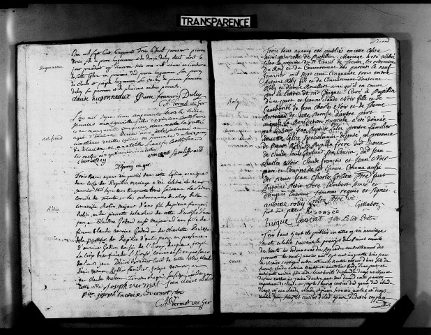 Baptêmes, mariages, sépultures 4 janvier-3 octobre 1753