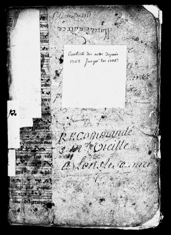 Registre du 23 décembre 1702 au 3 mars 1706