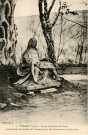 Poligny (Jura). Une statue (La descente de Croix) trouvée dans les fouilles de l'ancien jardin des Capucins en l'année 1912. M.G.