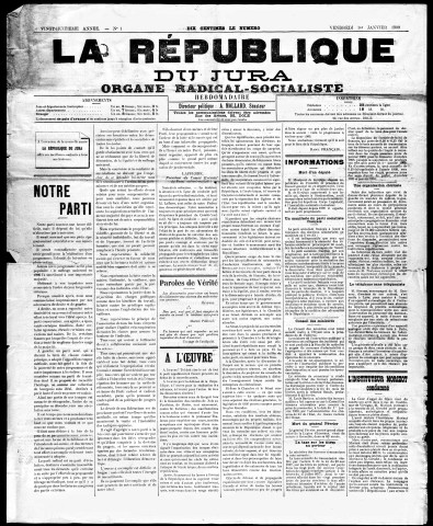 La République du Jura (1909-1910)