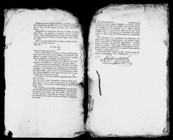 Registre du 1er février au 21 mai