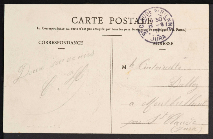 Cize - Vue panoramique de la Gare. (L. Ferrand, édit. Bourg.) (1907)