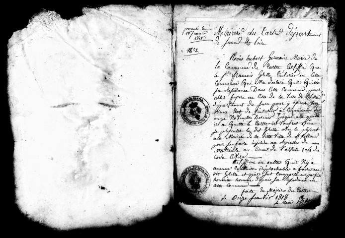 Tableaux nominatifs de la population, 1816. Listes nominatives, 1836, 1846, 1886, 1891 et s.d.