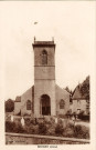Mièges (Jura). L'église.