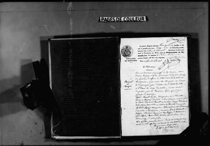 Publications de mariage.