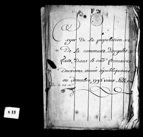 Tableaux nominitifs, ans II, VIII, X-XIV, 1807-1810. Résultats généraux du canton, ans III, VII.