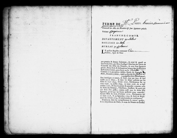 Registre du 24 mai 1759 au 6 février 1761
