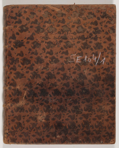 Mirebel.- Registre d'arpentement.