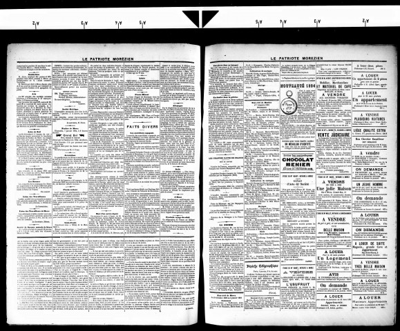 Le Patriote morézien, 1891, 1894, 1896, 1898-1900.