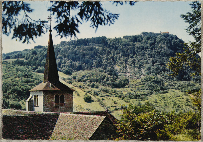 Salins-Les-Bains (Jura) - Eglise Saint-Anatoile (XIIe s) et le Fort Saint-André