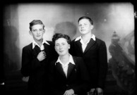 Trois jeunes hommes Henriet. Trébief