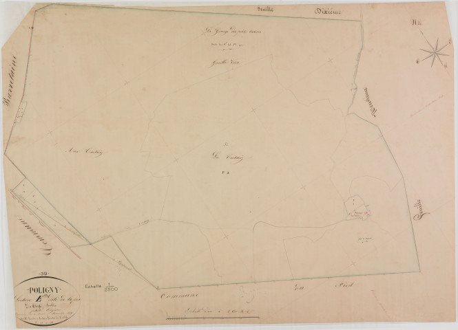 Poligny, section E, la Forêt, feuille 11.