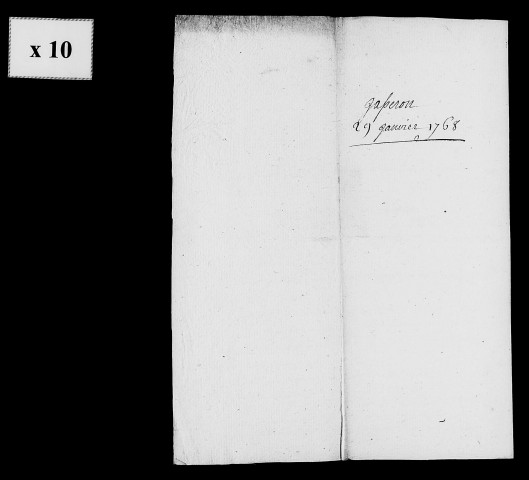 Dossiers instruits en 1768