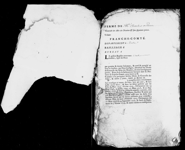 Registre du 1er février au 21 mai