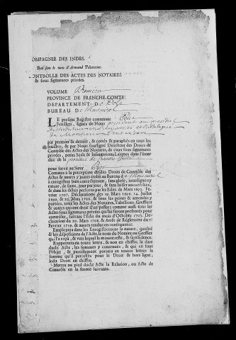 Registre du 15 mai 1720 au 28 février 1723