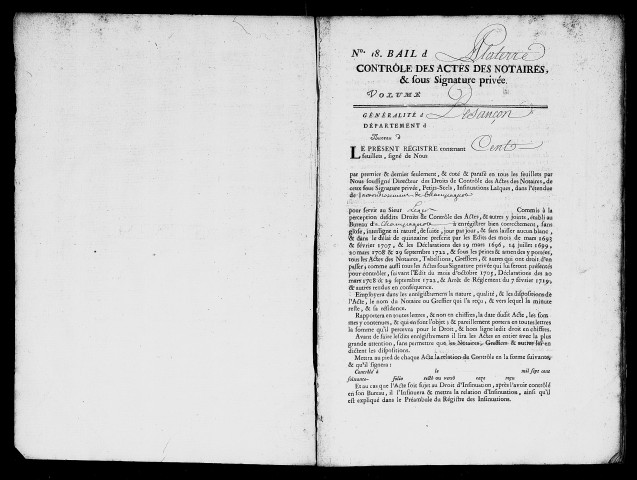Registre du 18 juin 1770 au 12 août 1771
