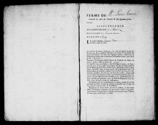 Registre du 7 juillet 1760 au 24 janvier 1762