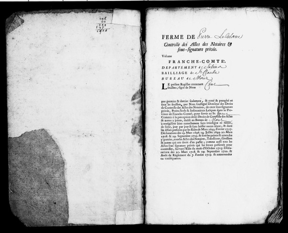 Registre du 3 janvier 1745 au 26 mars 1746