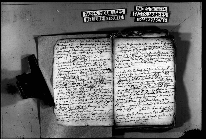 Baptêmes, mariages, sépultures 1685-1686 ; baptêmes, mariages, sépultures 1738-1760 ; sépultures 1725-1736 ; baptêmes, sépultures 1729-1732, 1737.