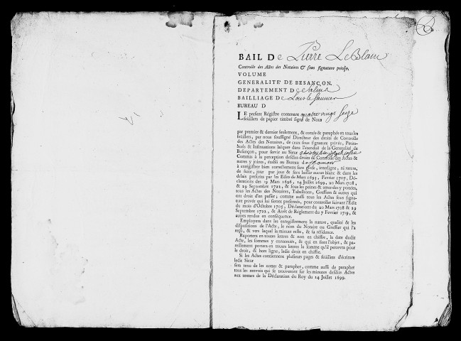 Registre du 24 novembre 1742 au 8 avril 1744