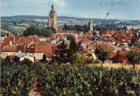 Arbois (Jura). Une vue générale et le vignoble jurassien. Arcueil (94)