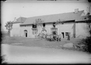 Colonie l'Espérance Lédonnienne à Clairvaux. Enfants en rang